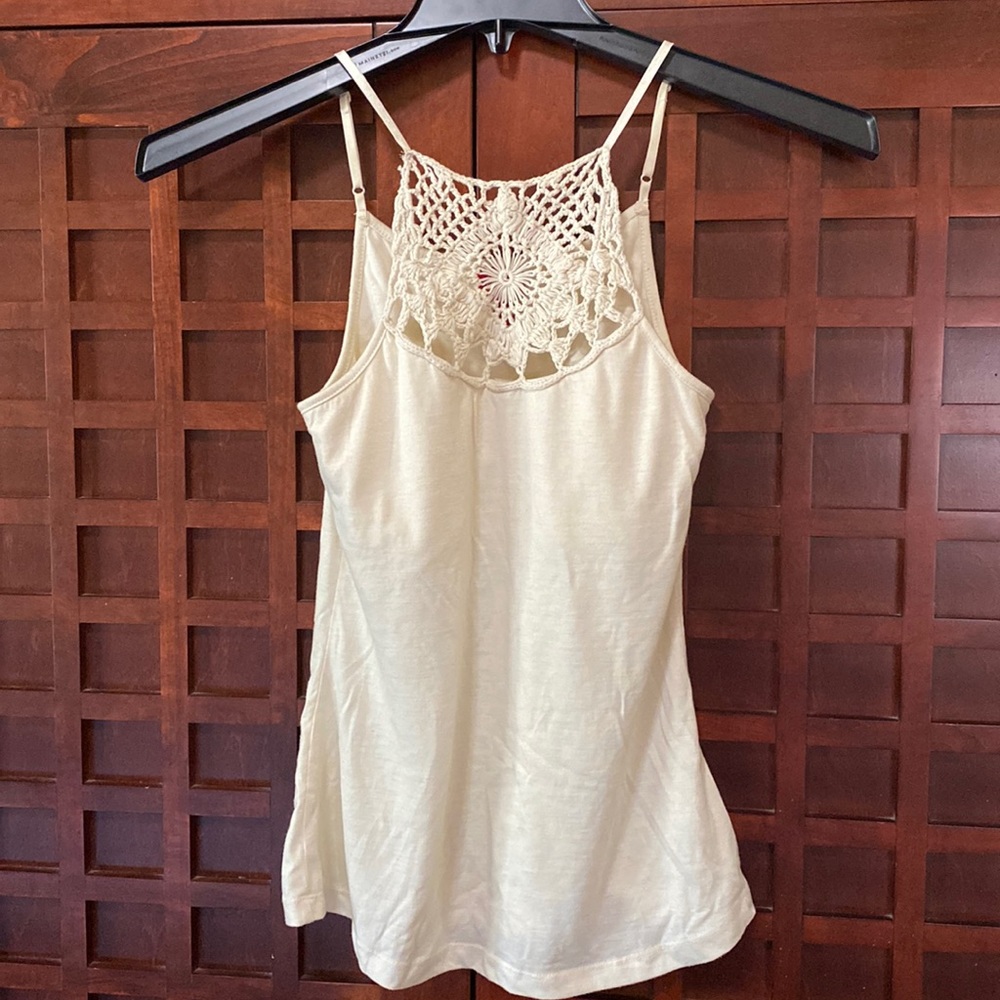 Mossimo Cream tank with built in bra
